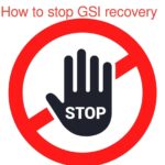 How to stop GSI recovery