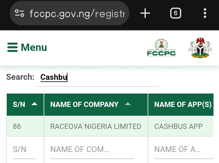Cashbus loan app CBN approval 